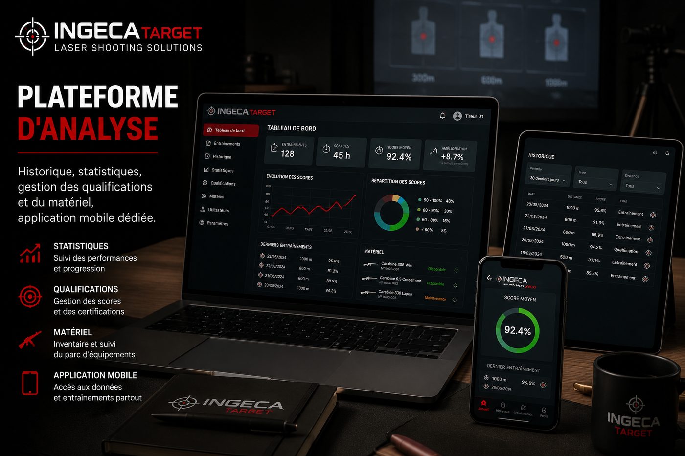 Performance analysis platform on tablet and computer