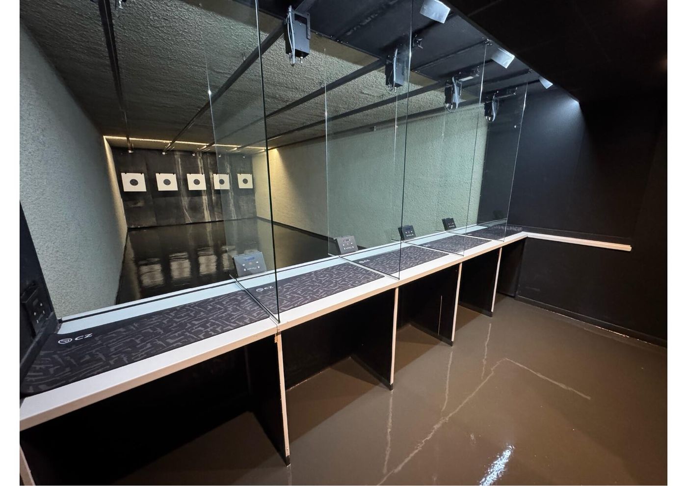 Overview of the shooting range