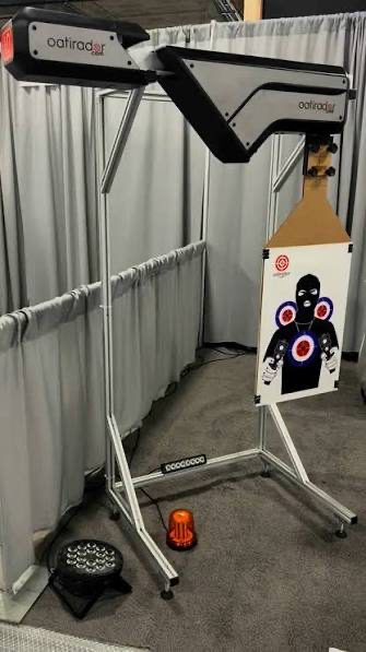 Target retriever on a portable frame